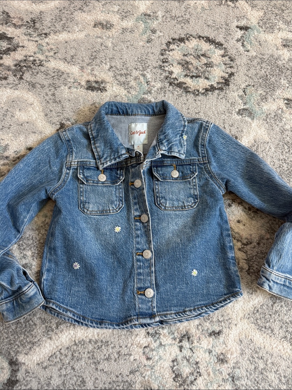 Cat & Jack Denim Shacket Size 5t